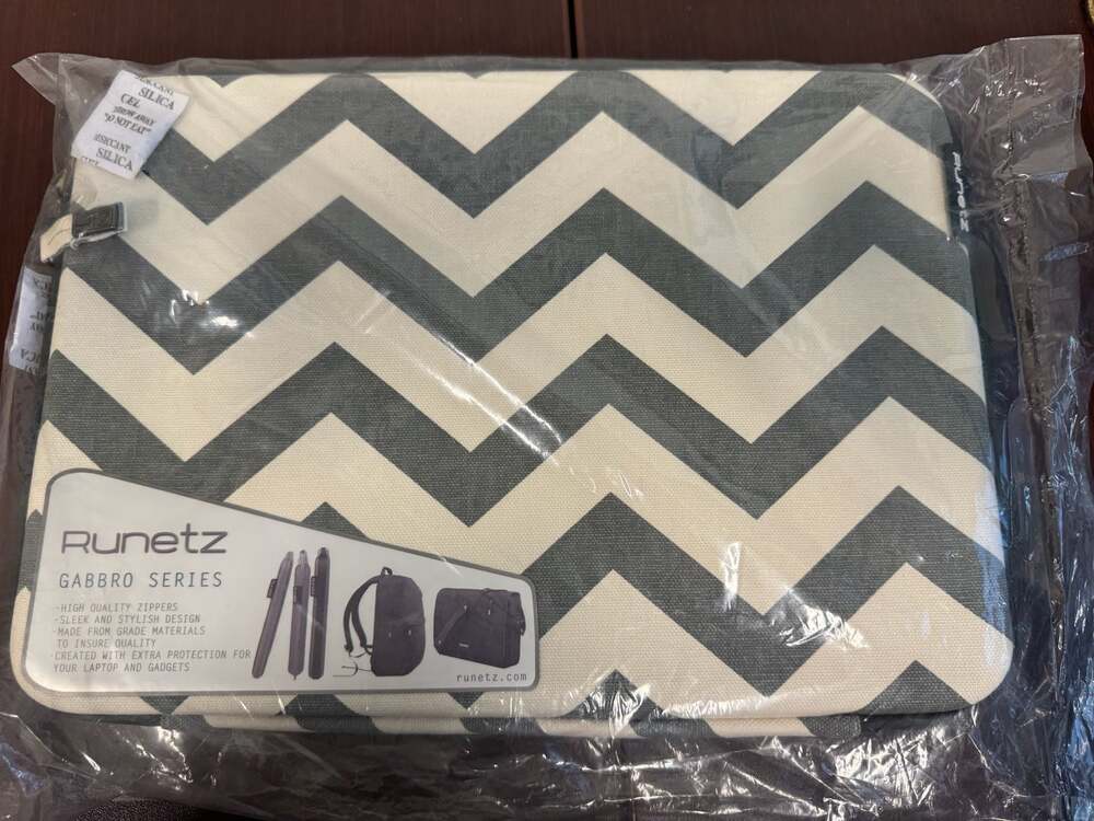 Runetz Gabbro Series Chevron Canvas Laptop Sleeve Case